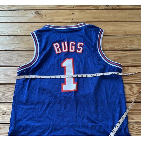 Tune Squad Bugs Jersey Size Medium Men’s Blue - Picture 5 of 5